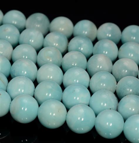 10mm Genuine Deep Blue Hemimorphite Gemstone Grade Aaa Round Etsy