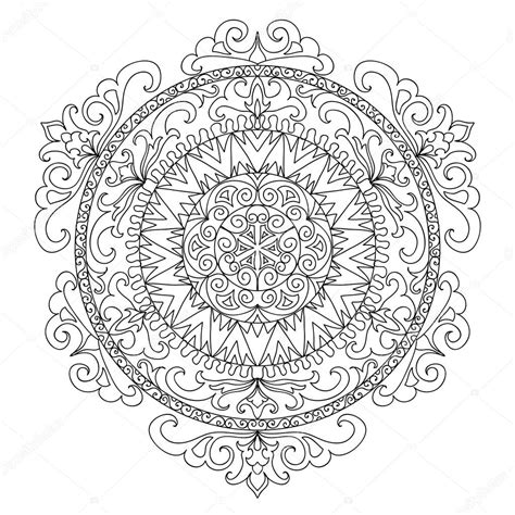 Oude mandala kleurplaat — Stockfoto © Nuarevik 99733688