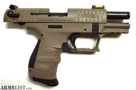 Armslist For Sale Used Walther P22qd Tactical Fde 22lr W2 Mags