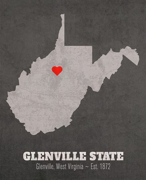 Glenville State College Glenville West Virginia Founded Date Heart Map
