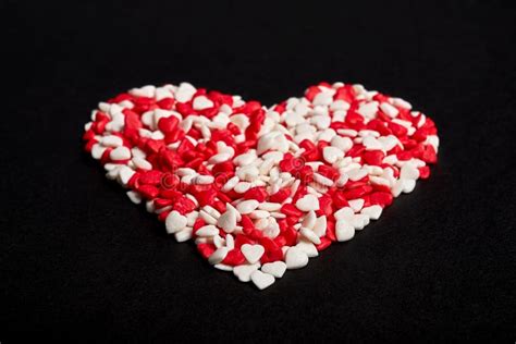Big Heart From Many Heart Shaped Candies Stock Image Image Of Hearts