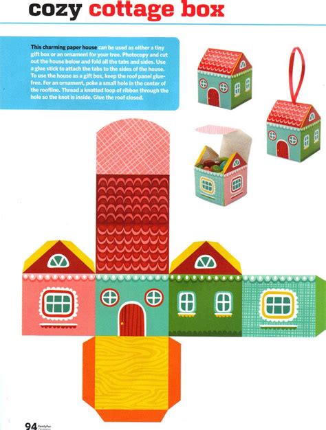 7 Best Images Of Paper House Printable Craft Templates 3d Paper House