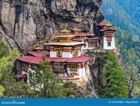 Paro Taktsang The Tiger S Nest Monastery Bhutan Stock Image Image