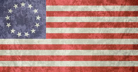 Usa ~ Betsy Ross Grunge Flag 1777 1795 By Undevicesimus On Deviantart