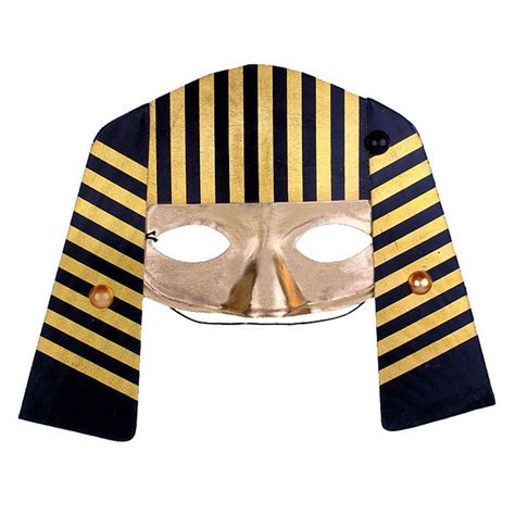 Wholesale And Retail New Half Face Gold Color Plastic Egypt Pharaoh Mask Fancy Party Costume