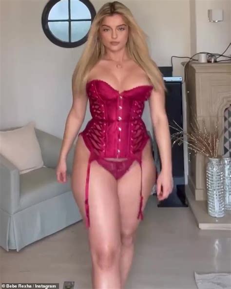 Bebe Rexha Puts Curves On Display In Racy Red Lingerie As She Poses With Models Of All Shapes