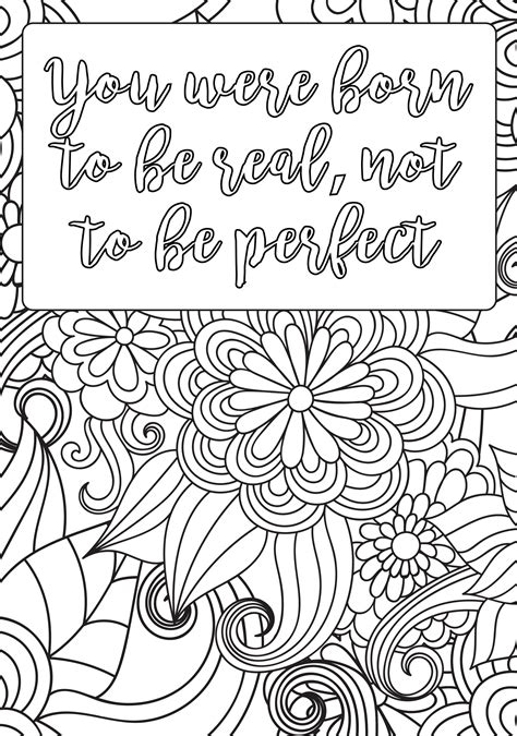 Positive Affirmation Coloring Pages