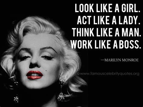 Maybe you would like to learn more about one of these? marilyn monroe quotes | Look like a girl. Act like a lady ...