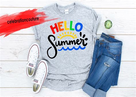 Hello Summer Adult Ladies T Shirt Entrepreneur Boss Colorful