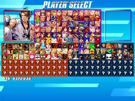 My Mugen Roster 101214 Youtube