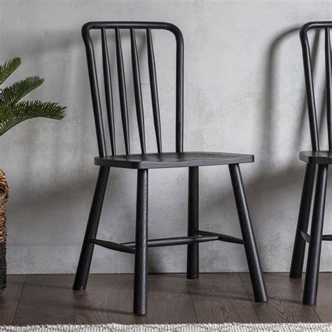 Dining room chairs provide seating for tables of all sizes, and they come in many styles and colors to enhance the decor of a room. Wycombe Dining Chair (2pk) | Wooden Dining Chairs | Black ...