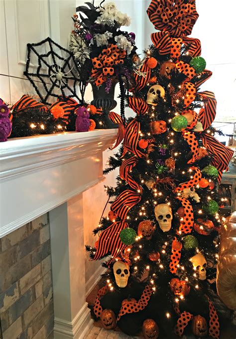 A Halloween Tree and Mantel! - Celebrate & Decorate