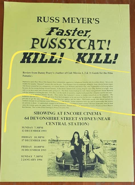 Russ Meyer S Faster Pussycat Kill Kill Rare And Etsy