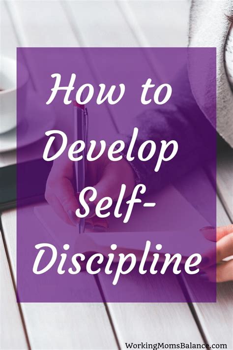 How To Develop Self Discipline Self Discipline Development Discipline