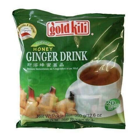 Gold Kili Instant Chinese Ginger Tea Drink 20x18g Sachets