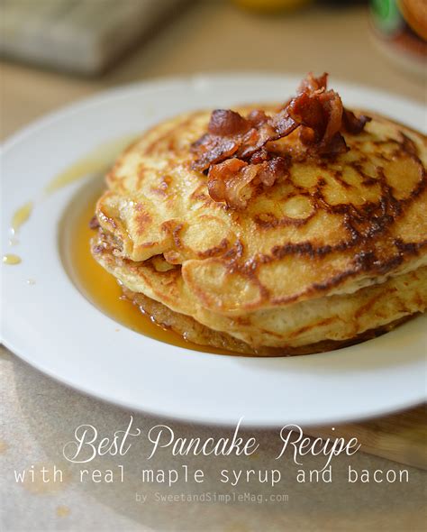 Basic Sweet Pancake Recipe Bbc