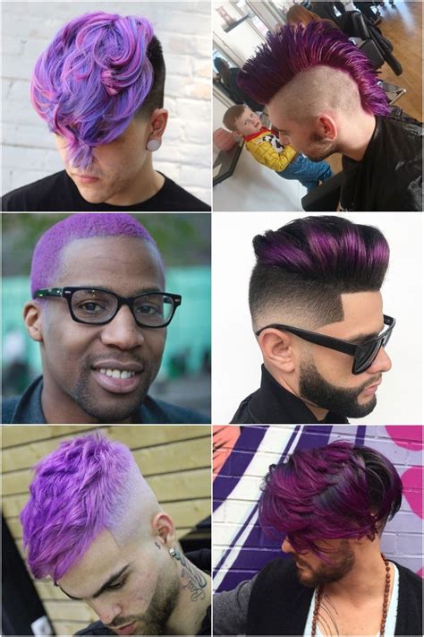Eye Catching Purple Hairstyles For Men Men S Style