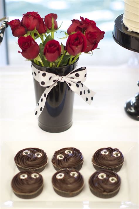 This one by diy blogger yuni. Kara's Party Ideas Black, White + Red Elegant Birthday Party