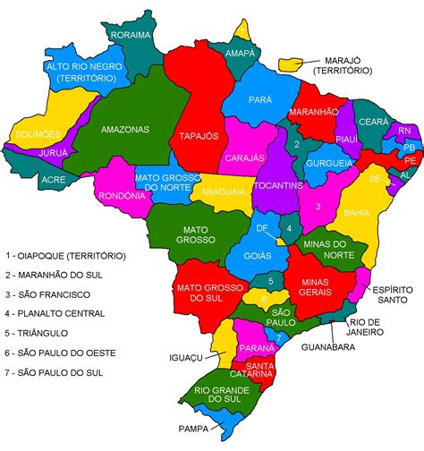Mapas Del Mundo Mapa De Brasil A Color