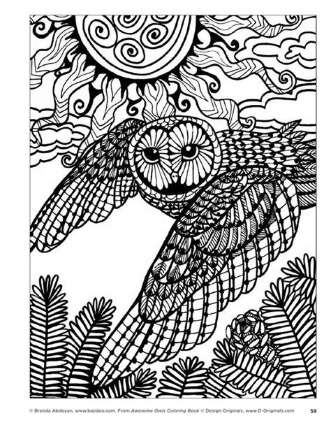 Owl Coloring Page Owl Coloring Pages Animal Coloring