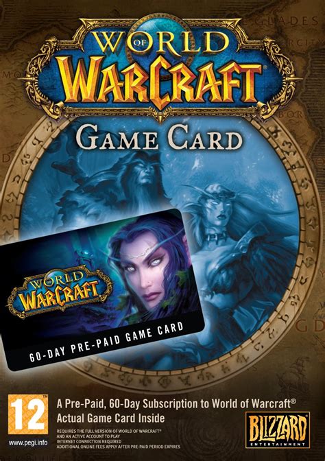 Card is not redeemable for cash or credit. World of Warcraft 60 Day Pre-Paid Time Card | WoWWiki | FANDOM powered by Wikia