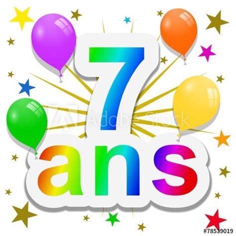 Dessin d une petite fille de 7 ans publie sur le site de la little gallery pour le concours dessine ta fee art pour les enfants dessin enfant dessin. "Anniversaire, 7 ans" photo libre de droits sur la banque ...