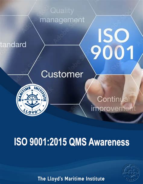 Lloyds Maritime Institute Iso 90012015 Qms Awareness