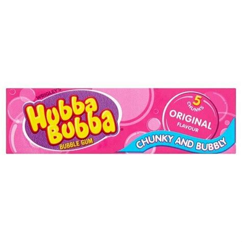 Wrigleys Hubba Bubba Bubble Gum Original Flavour 5 Chunks 35g