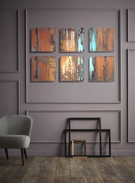 Buy copper decorative wall plaques and get the best deals at the lowest prices on ebay! Modern abstract rustic painting with copper gold and ...