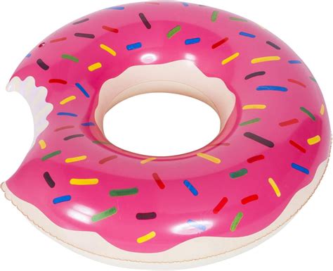 wents swim ring doughnut giant inflatable donut lounger tube float pool toy for summer pool
