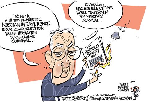 Political Cartoons Election Security Bill Scuttled By “moscow Mitch” Ahead Of 2020 Primary