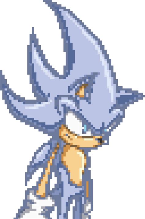Hyper Sonic Rpg 10 In Sonic Battle Pixel Art By Andreirei In 2022