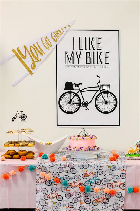 Karas Party Ideas Adorable Bike Themed Birthday Party Karas Party Ideas