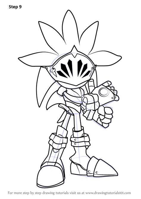Step By Step How To Draw Sir Galahad From Sonic The Hedgehog