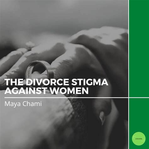 The Divorce Stigma Set Against Women Aware