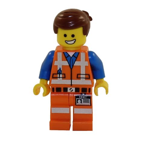 Lego Minifigure The Lego Movie Emmet Brickowski Smile Scared Dual Head