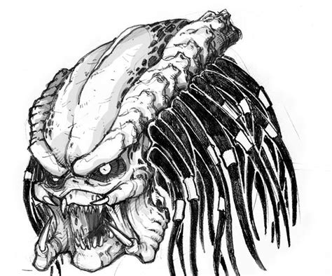 How To Draw A Predator 12 Steps Instructables
