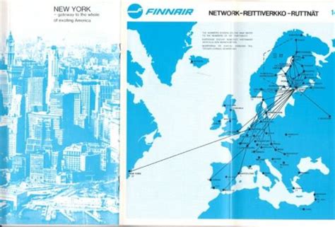 Finnair Timetable 19721101 Ebay