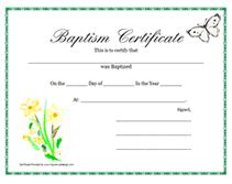 printable baptism certificates blank template