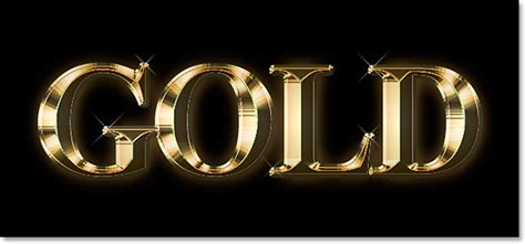 Gold Plated Text Effect In Photoshop