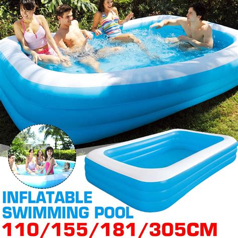 Big Size 110 305m Inflatable Swimming Pool Threedouble Layers