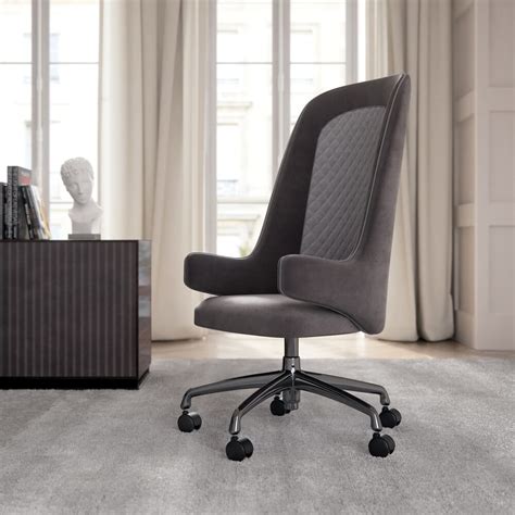 Since users want the rolling executive chair to move and turn effortlessly without tipping. Contemporary Nubuck Leather Executive Office Chair