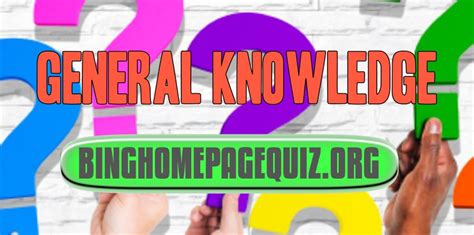 This changes your default search engine to bing. Bing General Knowledge Quiz for Childrens | Bing Homepage Quiz