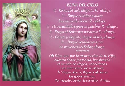 Reina del cielo Regina Coelis El año liturgico Oraciones