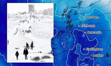 Uk Snow Forecast Britain Braces For 15 Feet Of Snow In 10c Weekend