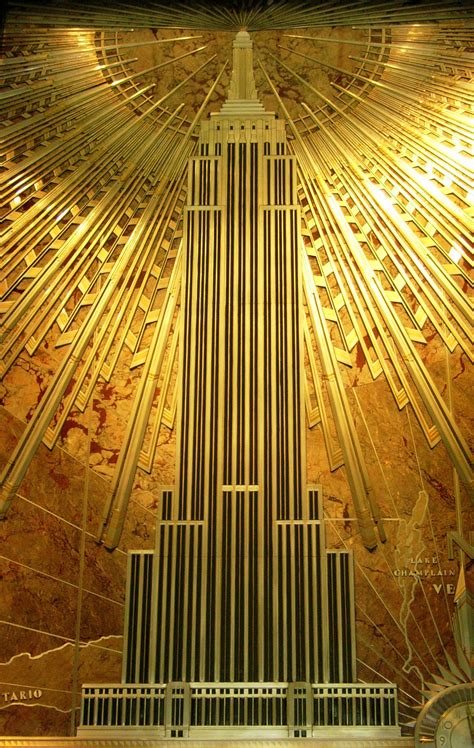 Art Deco Plaque Depicting Empire State Building Empire State Building