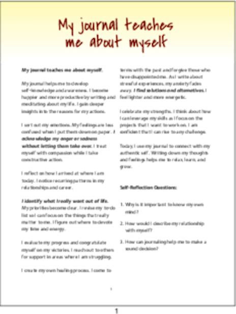 Plr Affirmation Reflections My Journal Teaches Me About Myself Plrme