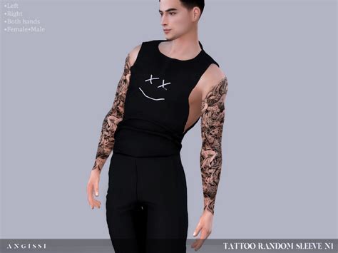 Tattoo Random Sleeve N1 By Angissi At Tsr Sims 4 Updates