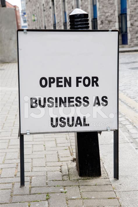 Blank Open For Business Sign Stock Photos