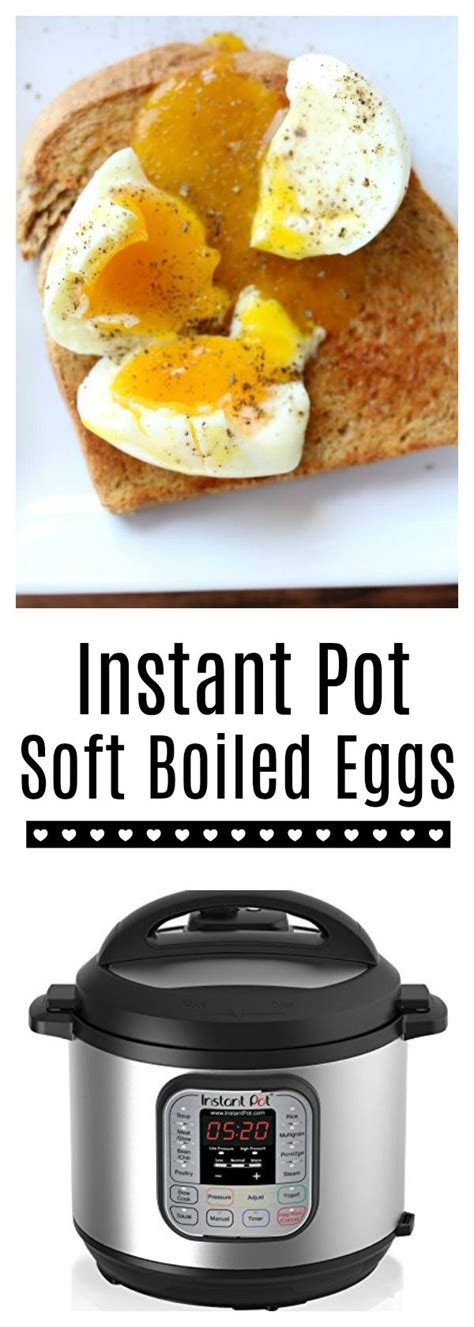 The perfect soft boiled egg has firmly set whites, but a soft runny yolk. Instant Pot Soft Boiled Eggs - 365 Days of Slow Cooking ...